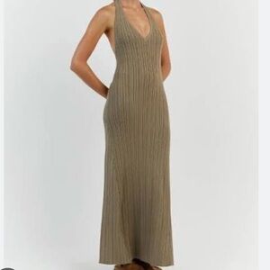 DISSH Olive Maxi Halter Neck Dress